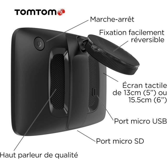 Navigateur GPS TOMTOM GO Classic 5 - Carte Europe 49 pays - Mises a jour Wi-Fi - Alertes de zones de danger