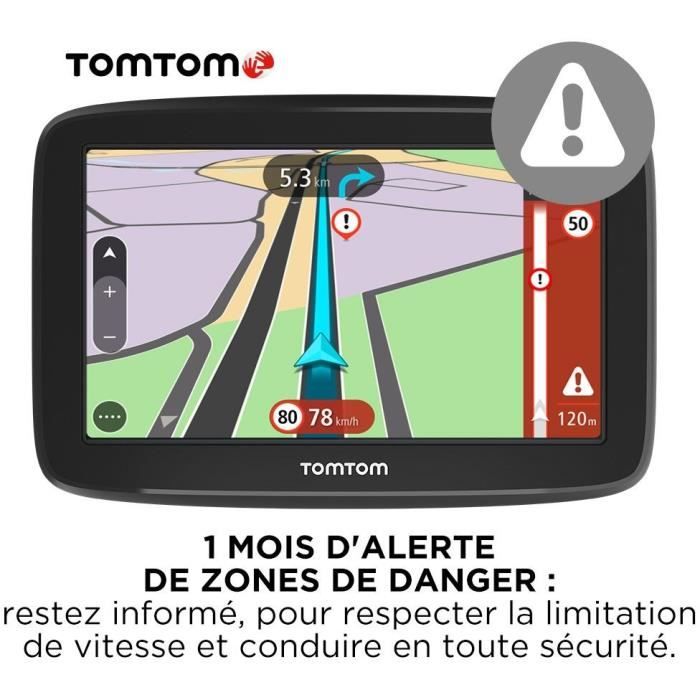 Navigateur GPS TOMTOM GO Classic 5 - Carte Europe 49 pays - Mises a jour Wi-Fi - Alertes de zones de danger