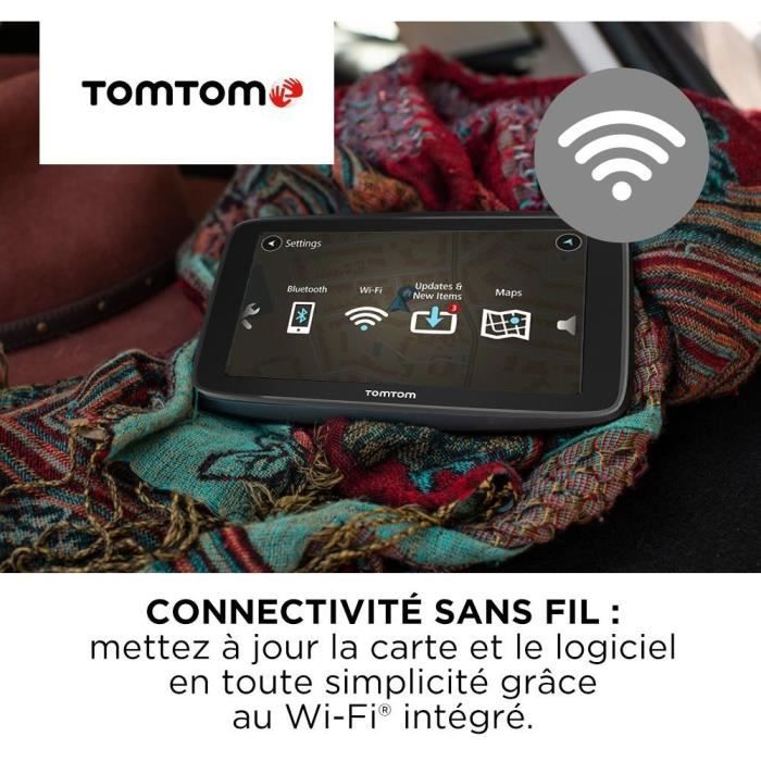 Navigateur GPS TOMTOM GO Classic 5 - Carte Europe 49 pays - Mises a jour Wi-Fi - Alertes de zones de danger