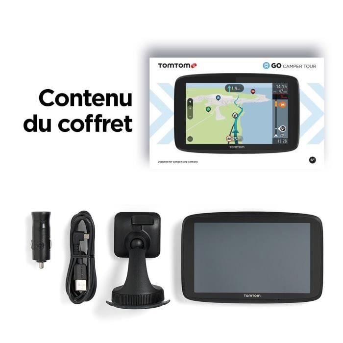 GPS Tomtom GO Camper Tour, écran HD 6''