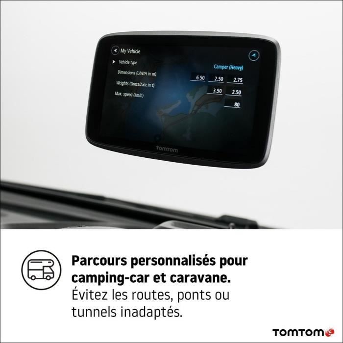 GPS Tomtom GO Camper Tour, écran HD 6''