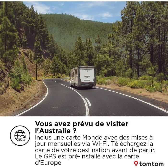 Navigateur GPS - TOM TOM - GO Camper Max 7 - Nouvelle génération - 7 - Cartographique mondiale