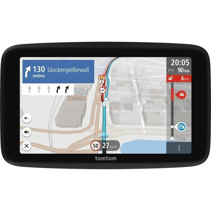 GPS - TOMTOM - GO Professional 6 EU 2eme Génération - Carte Europe 46, et Infos trafic en Temps réel conçu pour Poids Lourds, Cars,