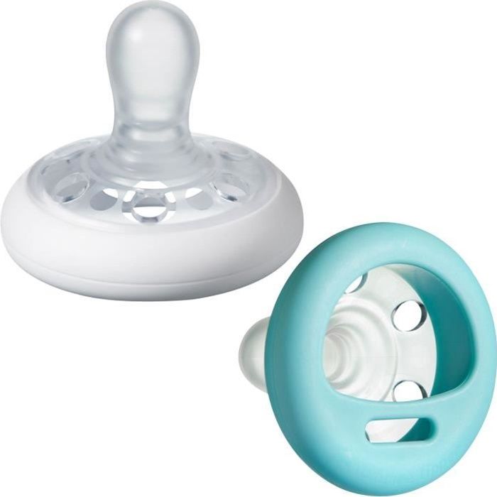 TOMMEE TIPPEE Sucette Closer to Nature Forme Naturelle, x2 0-6 Mois