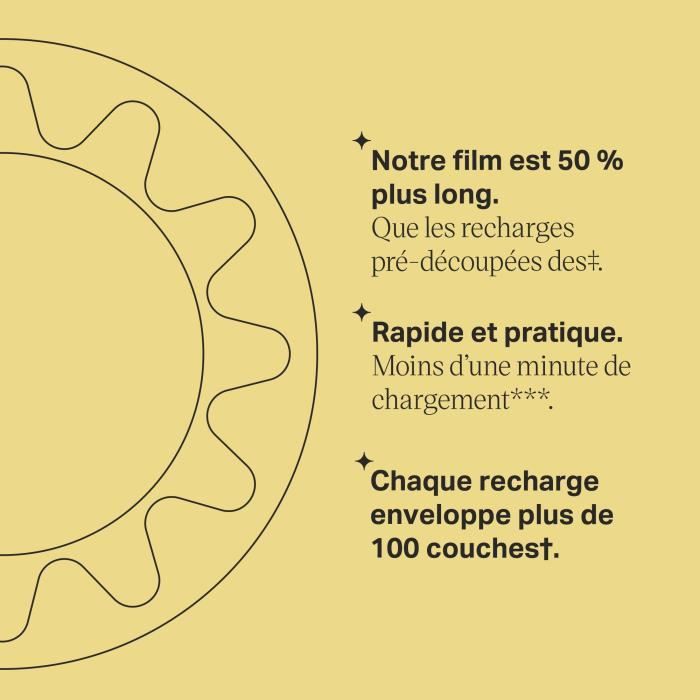 TOMMEE TIPPEE - Recharges pour poubelles a couches - Twist & Click -  Film multicouche antibactérien - Pack de 12