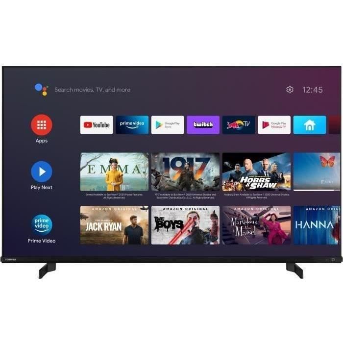 TOSHIBA 43QA4263DG - TV QLED 43'' (108 cm) - 4K UHD 3840x2160 - Dolby Vision - Smart TV Android - 3xHDMI