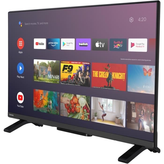 TOSHIBA 32LV2E63DG - TV LED 32'' (80 cm) - Full HD 1920x1080 - HDR10 - TV connecté Smart TV - 2xHDMI - WiFI