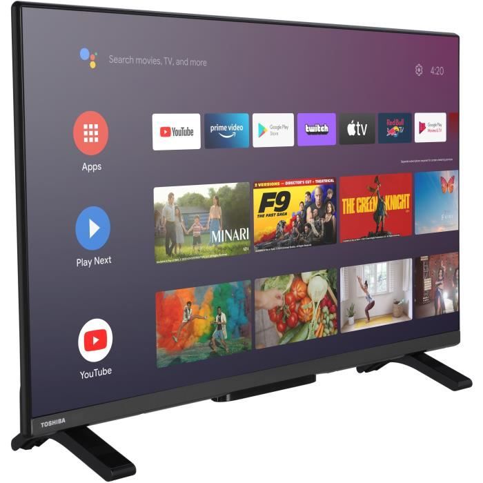 TOSHIBA 32LV2E63DG - TV LED 32'' (80 cm) - Full HD 1920x1080 - HDR10 - TV connecté Smart TV - 2xHDMI - WiFI