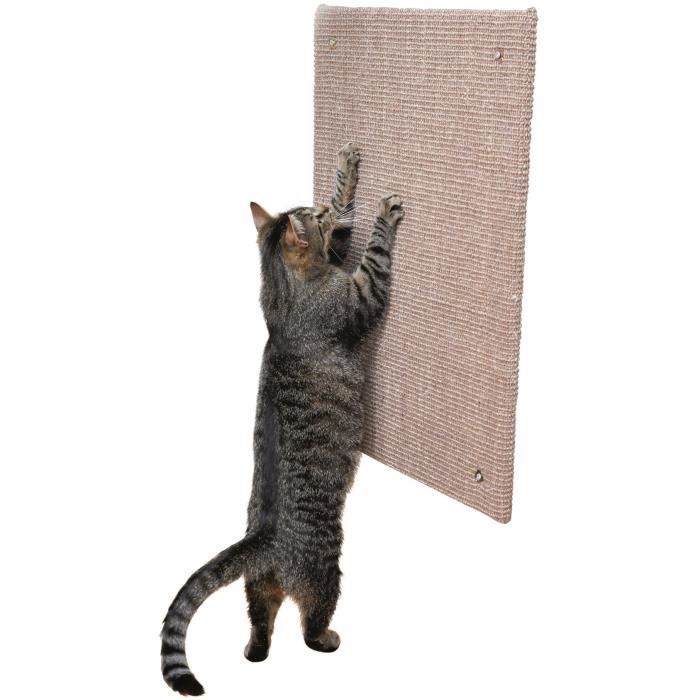 Griffoir XXL TRIXIE - Tapis sisal / Catnip - 50 x 70 cm - Taupe