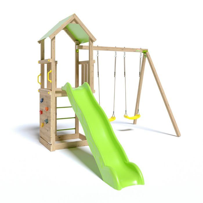 Aire de jeux en bois SMART XPERIENCE TRIGANO - 7 enfants