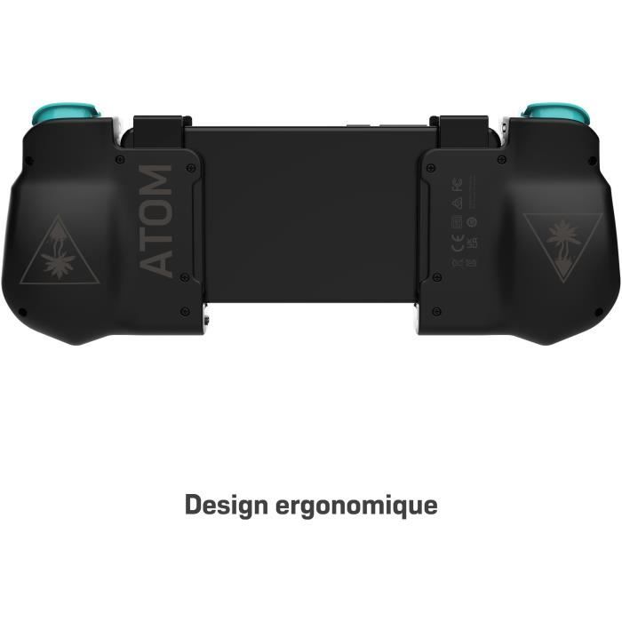 Manette de jeu mobiles Android - Turtle Beach Atom - Bluetooth - Noir/Cyan