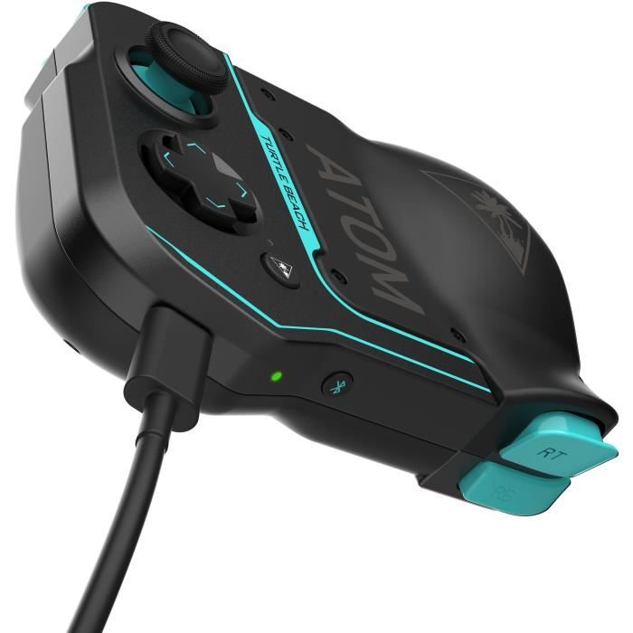 Manette de jeu mobiles Android - Turtle Beach Atom - Bluetooth - Noir/Cyan