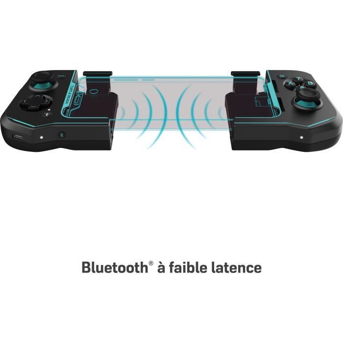 Manette de jeu mobiles Android - Turtle Beach Atom - Bluetooth - Noir/Cyan