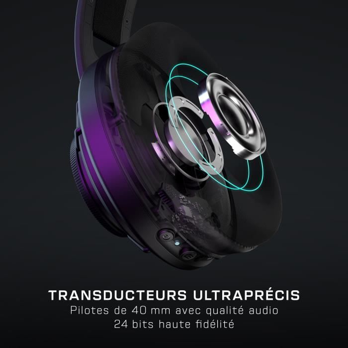 Casque gaming ouvert sans fil - TURTLE BEACH - Atlas Air - Pour PC - Noir