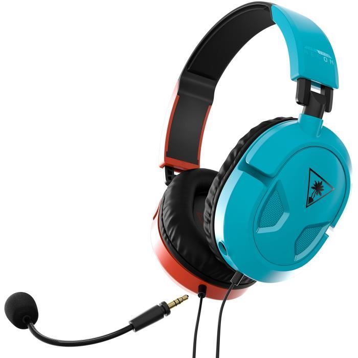 Casque gaming TURTLE BEACH Recon 50N Rouge/Bleu - Confortable et audio immersif