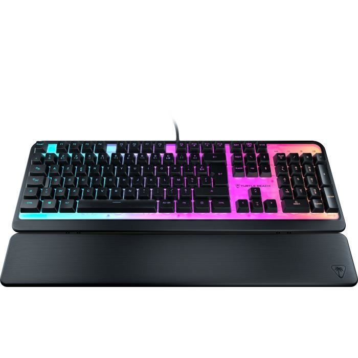 Clavier de jeu - Turtle Beach Magma - Membrane RGB - Noir, touches silencieuses, AIMO RGB