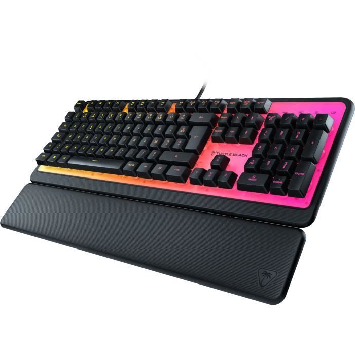 Clavier de jeu - Turtle Beach Magma - Membrane RGB - Noir, touches silencieuses, AIMO RGB