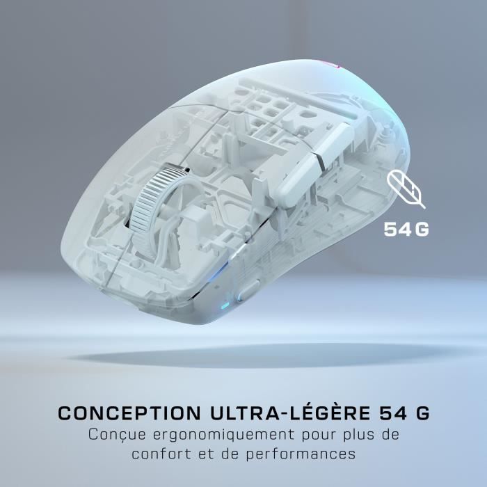 Souris gaming sans fil ultra légere - TURTLE BEACH - Pure Air - Blanche