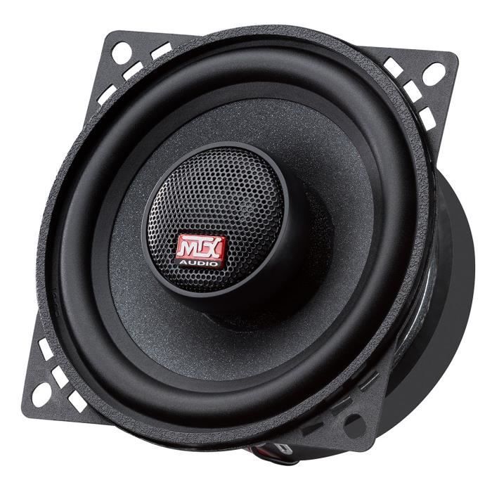 MTX TX440C Haut-parleurs voiture Coaxiaux 2 voies 10cm 60W RMS 4 membrane pulpe célulose