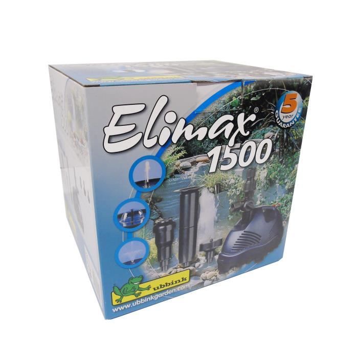 Pompe de bassin UBBINK Elimax 1500 - Débit 1500l/h