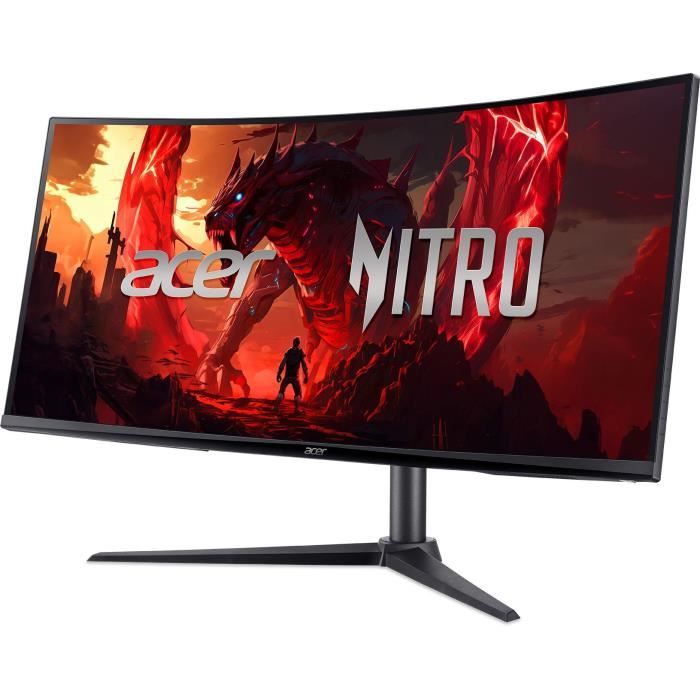 Ecran PC incurvé - ACER - Nitro XZ340CUHbiiphx - 34 - 100Hz - 1ms - 2 HDMI 1 DP - Noir