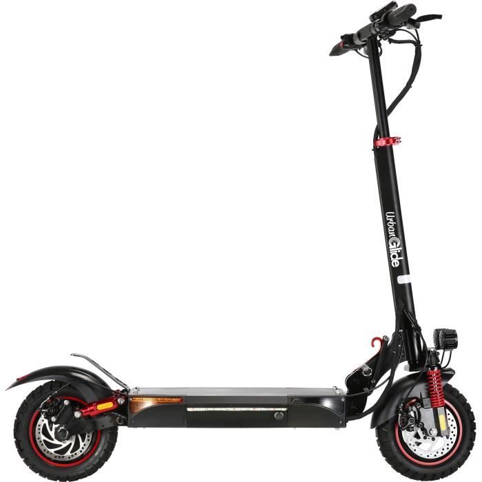 Trottinette électrique tout terrain pliable - URBANGLIDE - ECROSS PRO LITE 2 - 10 - 48V - 800 W - Auto 40KM Feu stop et clignotants