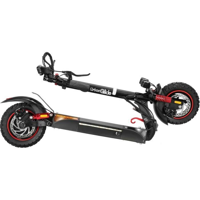 Trottinette électrique tout terrain pliable - URBANGLIDE - ECROSS PRO LITE 2 - 10 - 48V - 800 W - Auto 40KM Feu stop et clignotants