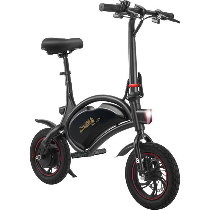 Draisienne électrique - URBANGLIDE - BIKE 120S - 350 W - 12'' - Adulte - Pliable - Noir