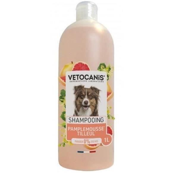 Shampoing - VETOCANIS - BIO000650 - Doux - Pamplemousse Tilleul - Chien - 1L