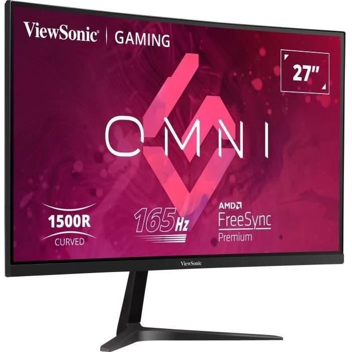 Ecran PC Gamer Incurvé - VIEWSONIC - 27 - VX2718-2KPC-MHD - QHD - Dalle VA - 1 ms - 165 Hz - 2 x HDMI / DisplayPort -