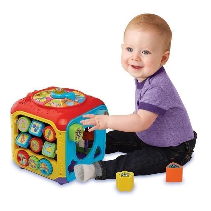 Cube des découvertes interactif VTECH BABY - Multicolore - 10 mélodies et 4 chansons - Mixte - 9 mois et plus