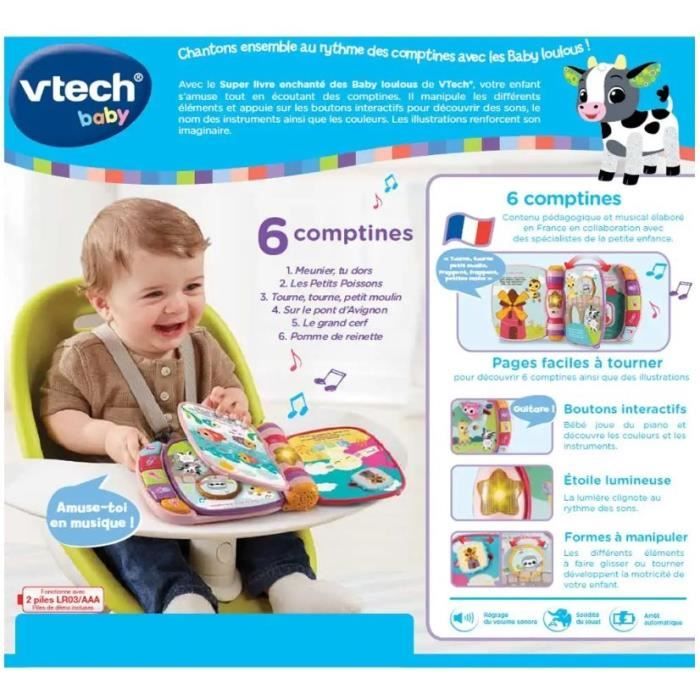 VTECH BABY - Super Livre Enchanté des Baby Loulous - Rose