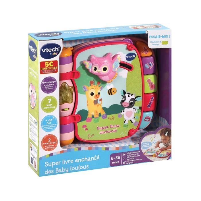 VTECH BABY - Super Livre Enchanté des Baby Loulous - Rose