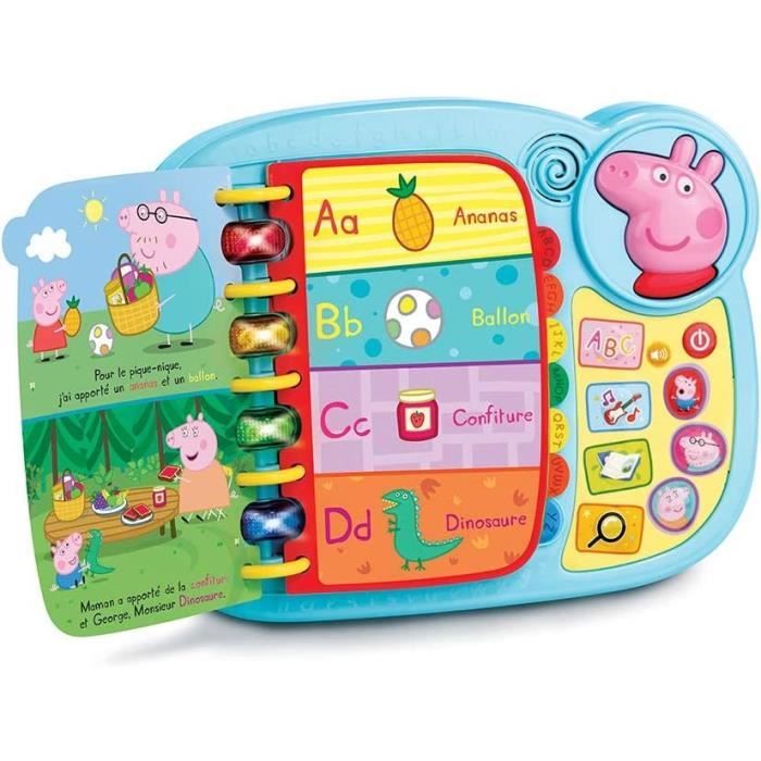 Livre-Jeu Educatif VTECH - Peppa Pig - Sons amusants - 14 pages d'histoires et de jeux