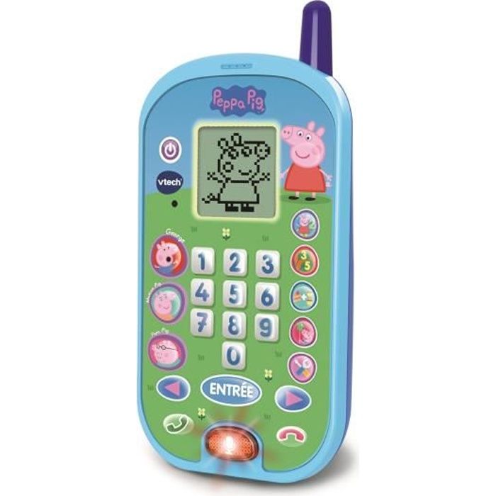 Téléphone enfant - VTECH - Peppa Pig - Sons amusants - Éducatif