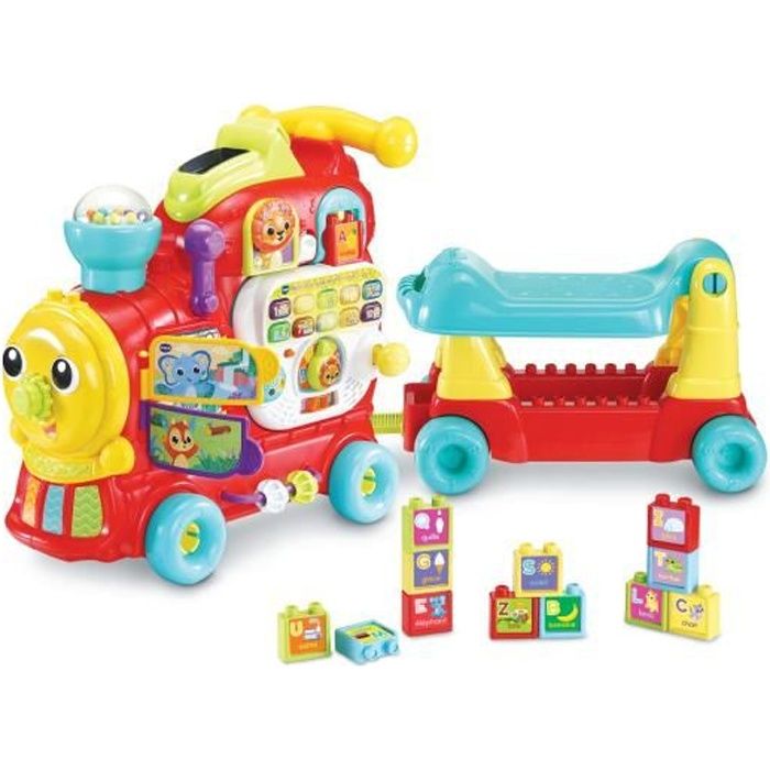 Porteur Maxiloco Mon Trotti Train 7 En 1 - VTECH BABY - Rouge - Musical