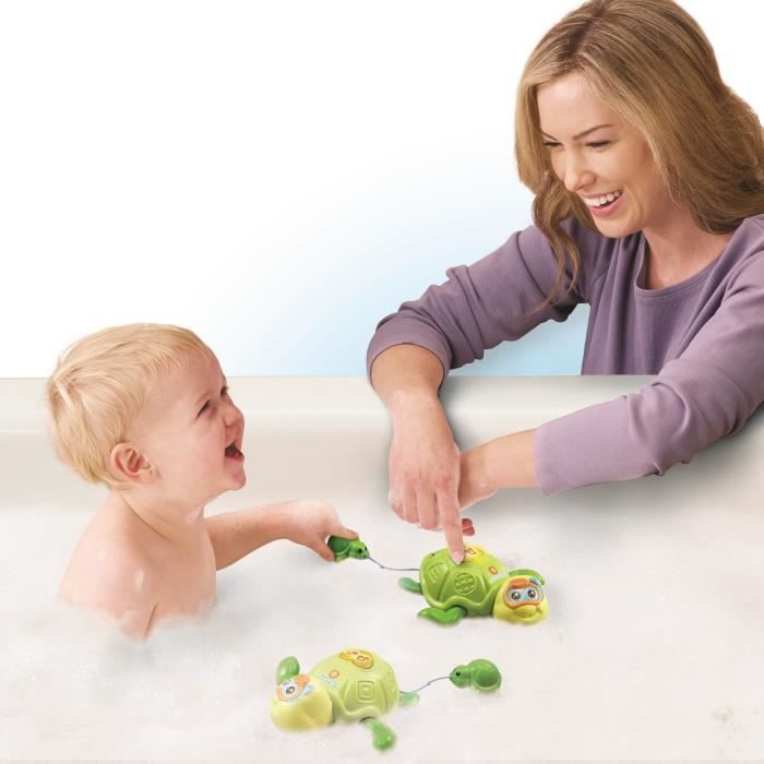 Jouet de Bain - VTECH BABY - Maman Tortue et son Bébé Nageur - Vert - Mixte - 12 mois et plus