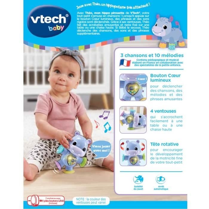 VTECH BABY - Théo, Mon Hippo Pirouette