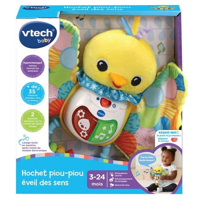 VTECH BABY - Hochet Piou-Piou éveil des sens