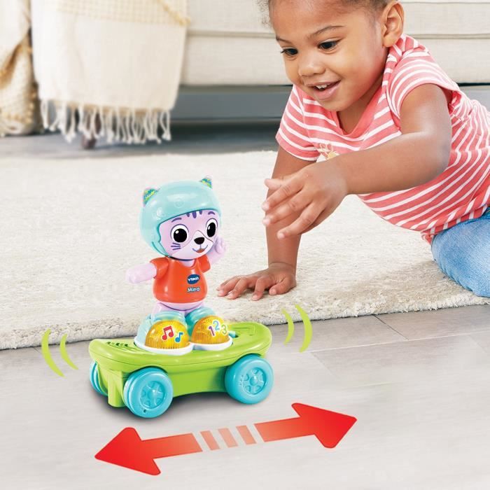 Jouet interactif - VTECH BABY - Mina, mon Chat Rouli'golo - Skateboard - Mixte - 12 mois+