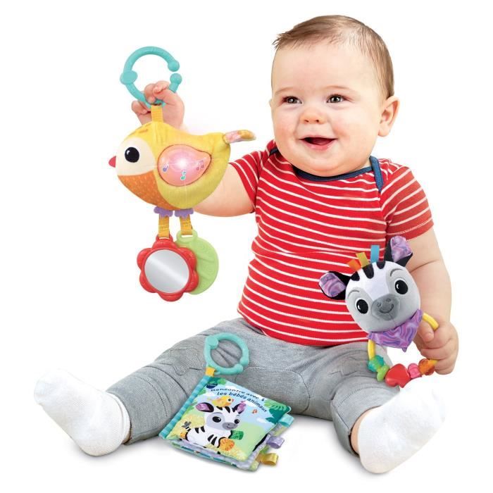 VTECH coffret naissance bébés animaux (bouteilles plastiques recyclées) blanc