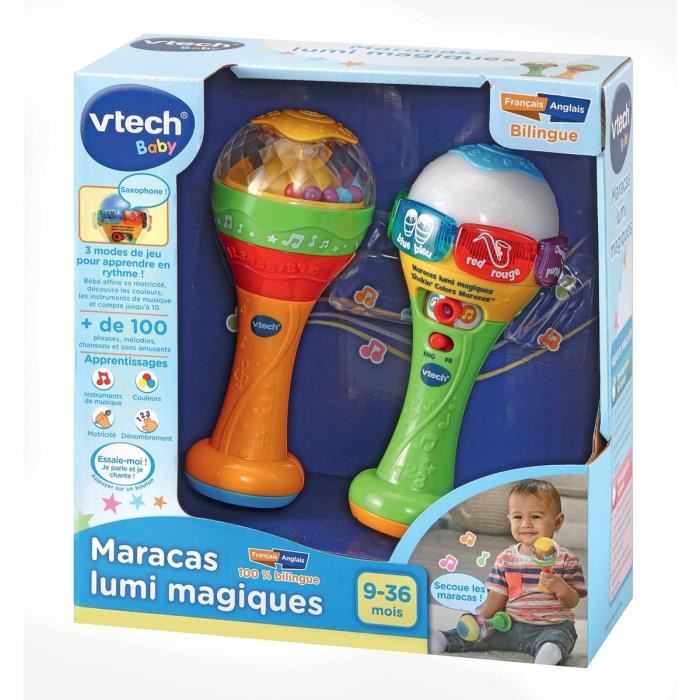 VTECH BABY - Maracas Lumi Magiques - Jouet Musical