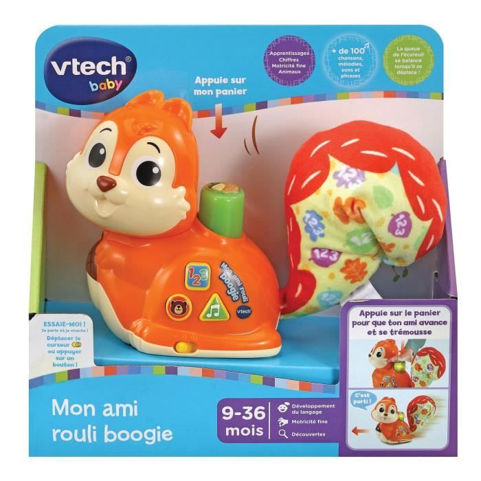 Jouet interactif - VTECH BABY - Mon Ami Rouli Boogie - Bébé 9 mois - Mixte - Orange et rouge