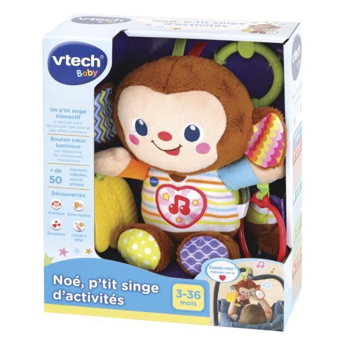 VTECH BABY - Jouet d'Eveil - Noé, P'tit Singe d'Activités