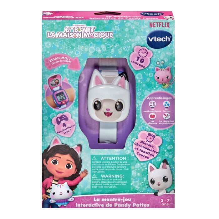 VTECH GABBY ET LA MAISON MAGIQUE - MONTRE-JEU INTERACTIVE DE PANDY PATTES