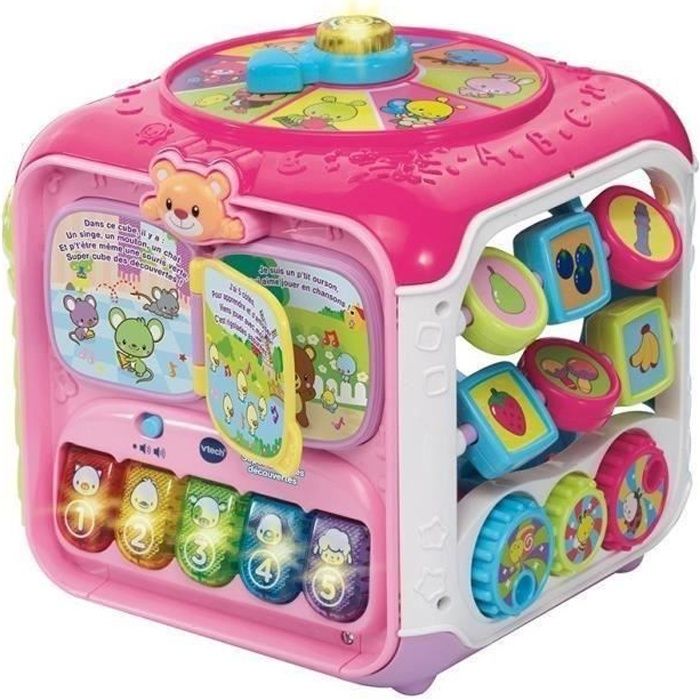 VTECH BABY - Super Cube Des Découvertes Rose