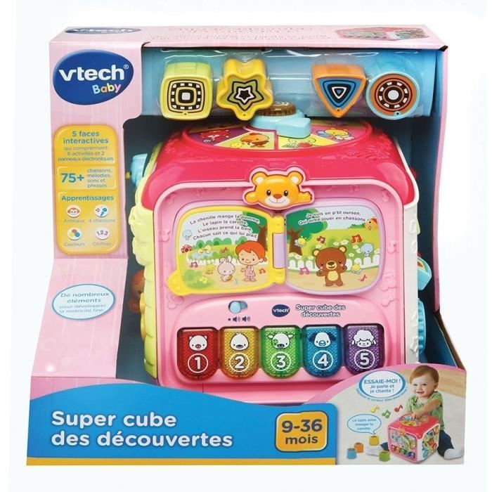 VTECH BABY - Super Cube Des Découvertes Rose