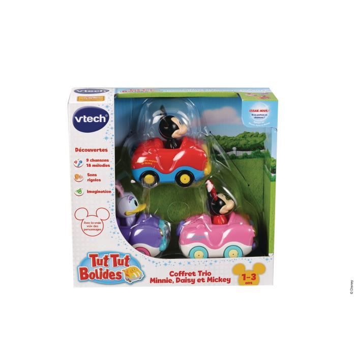 VTECH - Tut Tut Bolides - Coffret Trio Minnie/Mickey (Cabrio Minnie + Daisy + Mickey)