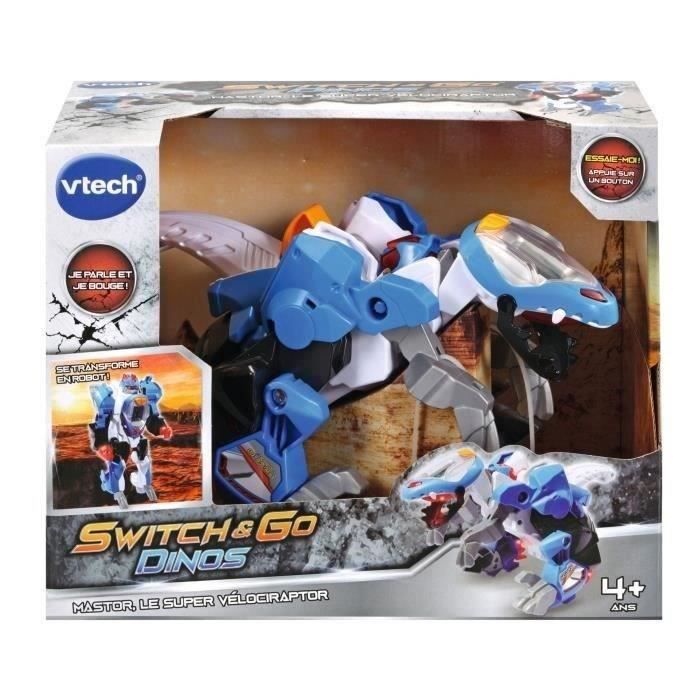 VTECH - Switch and Go Dinos - Mastor, Le Super Vélociraptor (Robot)