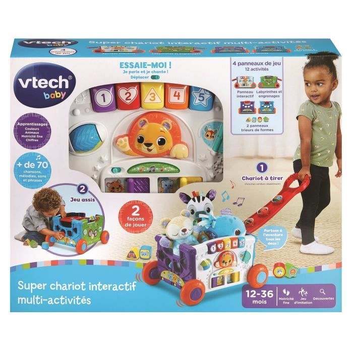 VTECH SUPER CHARIOT INTERACTIF MULTI-ACTIVITÉS